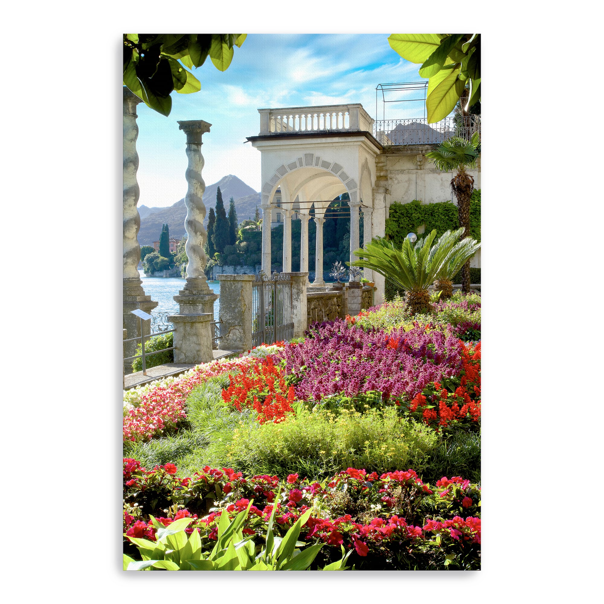 Lumaprints Giardino sul Lago No.4 Canvas Wall Art